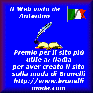 Premio a Nadia per il suo sito sulla moda