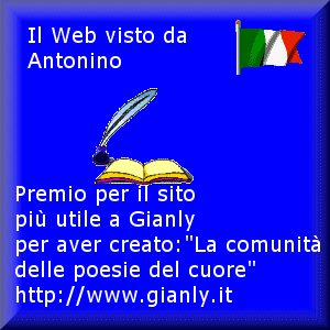Premio a Gianly per la comunità "Le poesie del cuore"