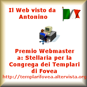 Premio assegnato a Stellaria per La Congrega dei Templari di Fovea