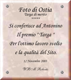 Premio distribuito da Roberto di Robyfoto